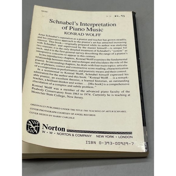 Schnabel's Interpretation of Piano Music 2nd Book Konrad Wolff English READ - Picture 3 of 6